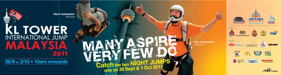 KL Tower BASE Jump 2011